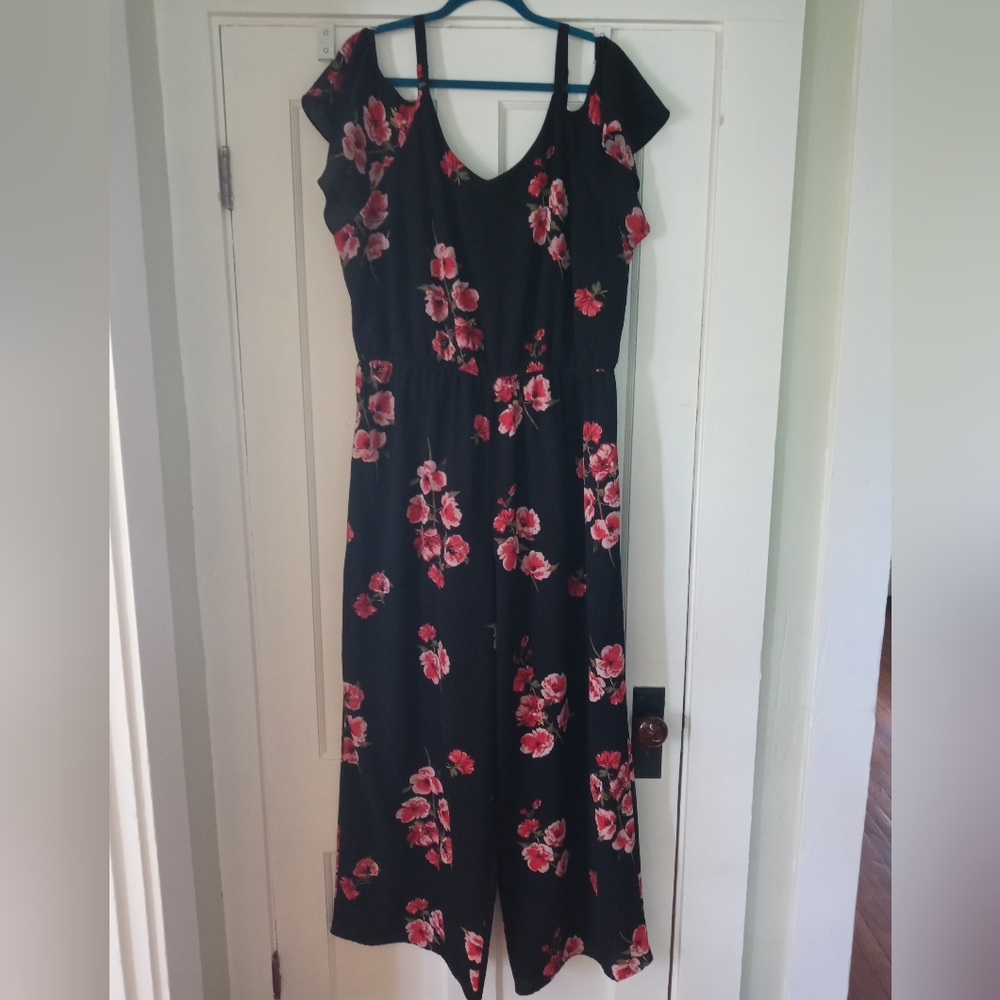 Maurices floral jumpsuit